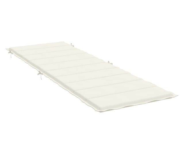 melange krémszínű szövet napozóágy párna 186 x 58 x 3 cm
