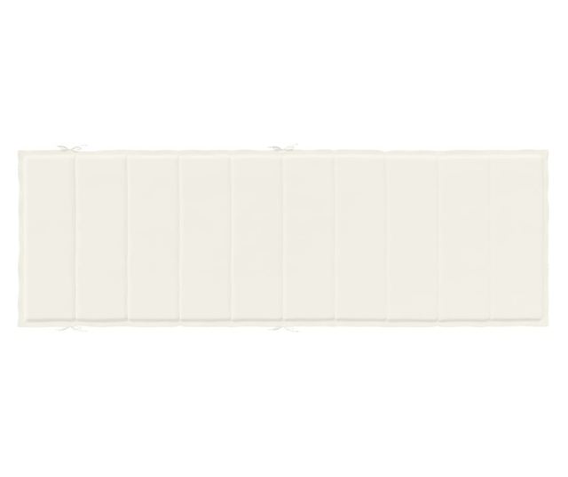 melange krémszínű szövet napozóágy párna 186 x 58 x 3 cm