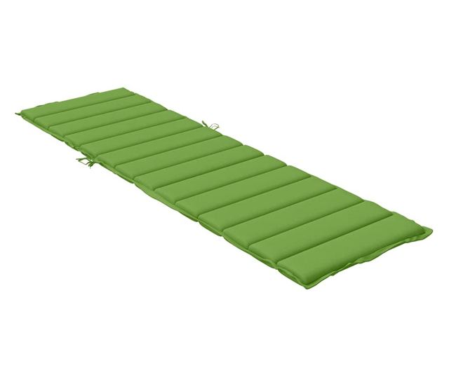 melange zöld szövet napozóágy párna 200 x 50 x 4 cm