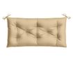 melange bézs szövet kerti padpárna 100 x 50 x 7 cm