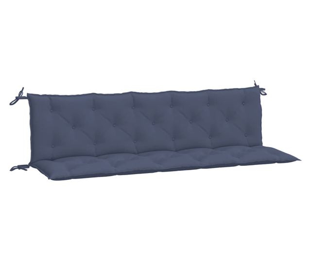 2 db tengerészkék oxford szövet kerti padpárna 180 x 50 x 7 cm