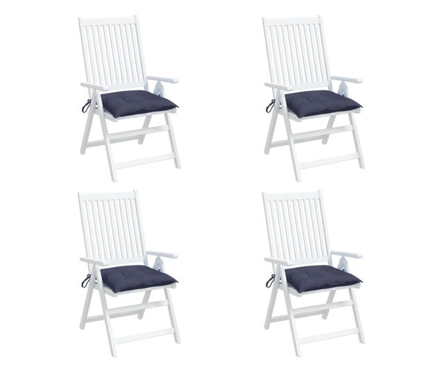 4 db tengerészkék oxford szövet székpárna 50 x 50 x 7 cm