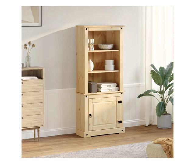 Corona tömör fenyőfa magasszekrény 74 x 38 x 170 cm