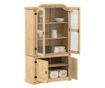 Corona tömör fenyőfa vitrinszekrény 103,5 x 42 x 180 cm
