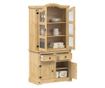 Corona tömör fenyőfa vitrinszekrény 100 x 48,5 x 179 cm