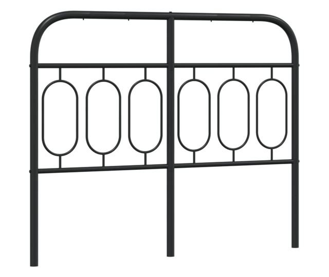 fekete fém fejtámla 120 cm