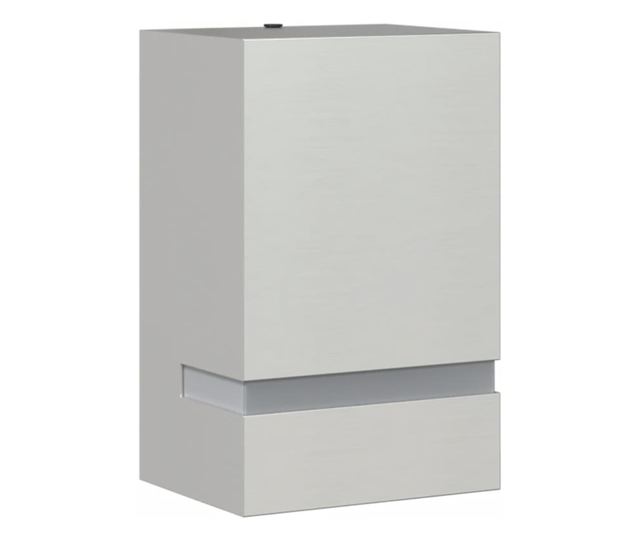 ezüstszínű rozsdamentes acél kültéri falilámpa