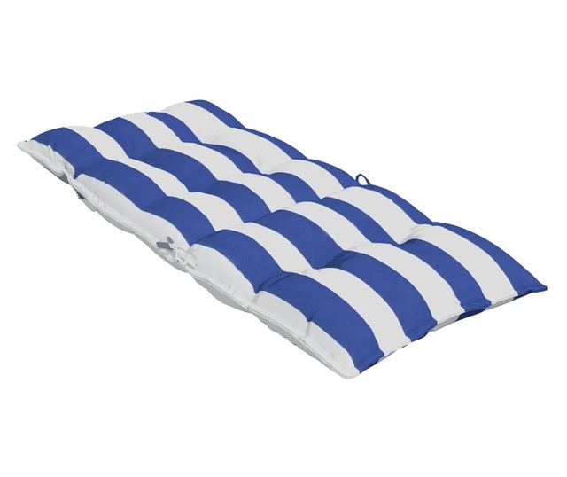 2 db kék/fehér csíkos oxford szövet magas háttámlájú székpárna