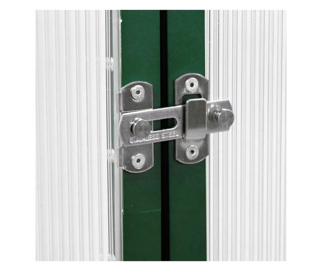 zöld alumínium melegház alapvázzal 224 x 169 x 195 cm