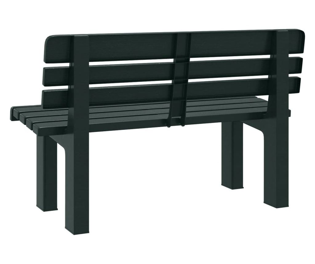 Zahradní lavice zelená 110 x 52 x 71 cm polypropylen - 6