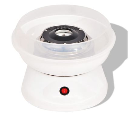 vidaXL Mașină vată de zahăr 48W albă