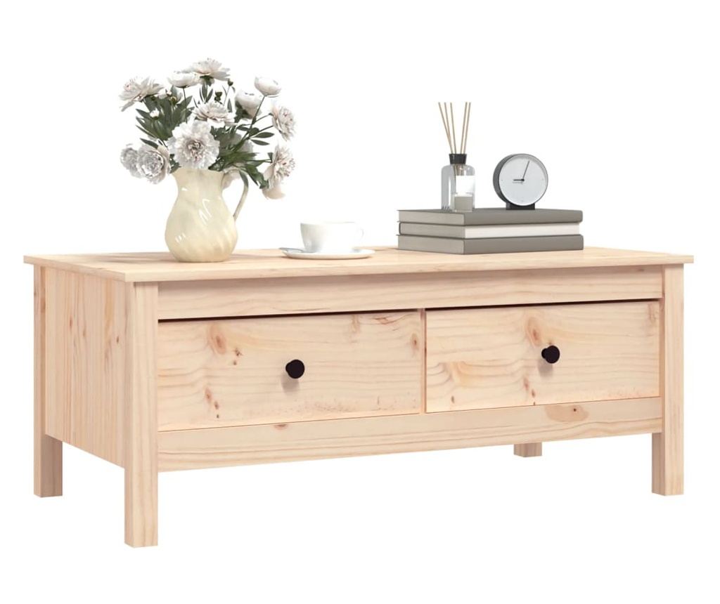 Mizica za kavo, 100x50x40 cm, masivno borovo leso - 4