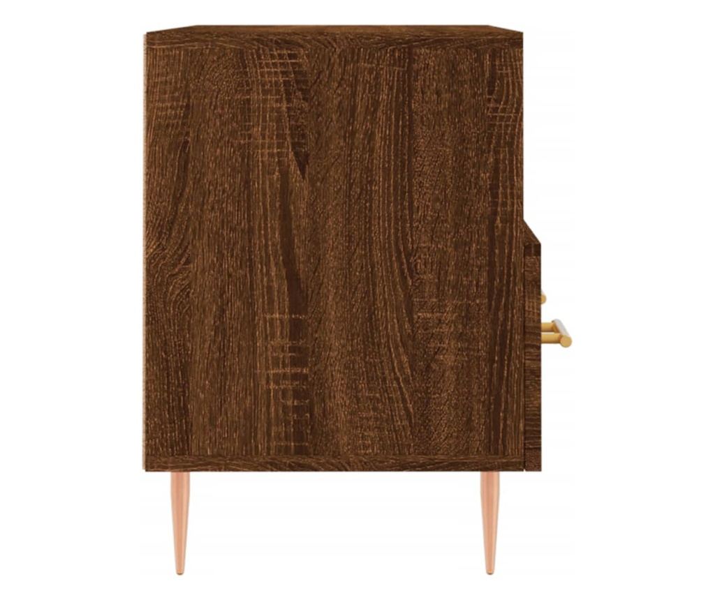 TV komoda, smeđi hrast, 80x36x50 cm, obrađeno drvo - 7