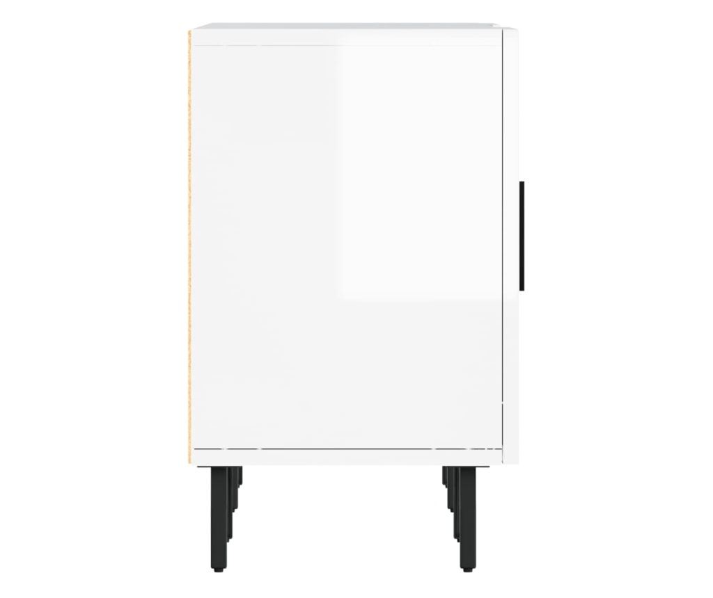 TV stalak, visoki sjaj bijeli, 150x30x50 cm, kompozitno drvo - 7