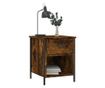 Nightstand, 2 pcs, smoked oak, 40x42x50 cm, composite wood