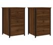 Noćni ormarići, 2 kom, smeđi hrast, 40x36x60 cm, konstruirano drvo thumbnail 2