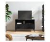 TV komoda, crna, 80x36x50 cm, obrađeno drvo thumbnail 1