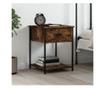 Nightstand, Smoked Oak, 44x45x58 cm, Composite Wood