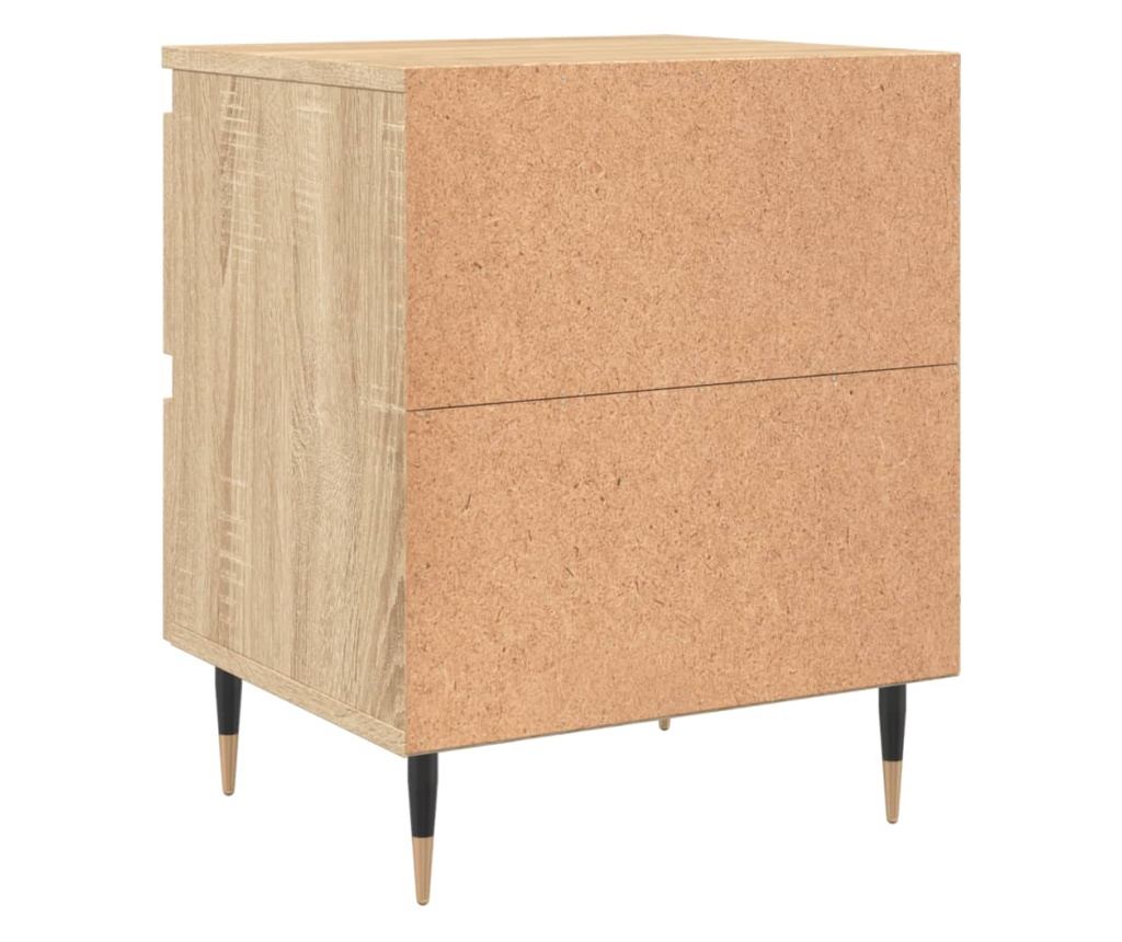 Noćni ormarići, 2 kom., sonoma hrast, 40x35x50 cm, kompozitno drvo - 8