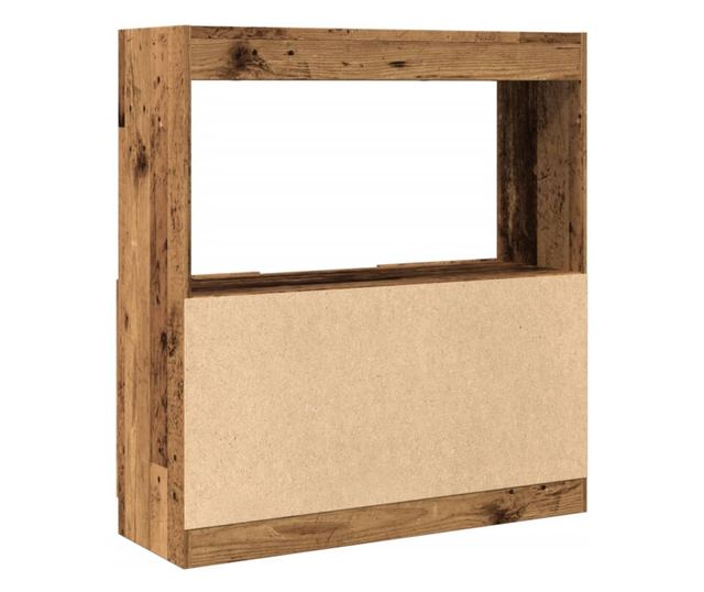 antik fa színű szerelt fa magasszekrény 92 x 33 x 100 cm