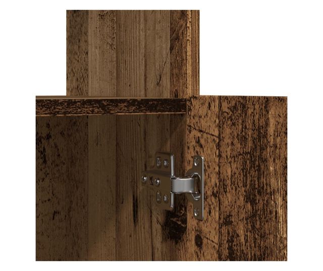 antik fa színű szerelt fa magasszekrény 92 x 33 x 100 cm