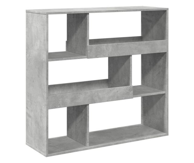 betonszürke térelválasztó könyvszekrény 100 x 33 x 94,5 cm