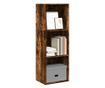 füstös tölgy színű szerelt fa könyvszekrény 40 x 30 x 114 cm thumbnail 1