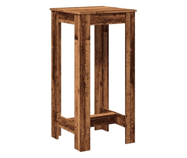 antik fa színű szerelt fa bárasztal 51 x 50 x 103,5 cm