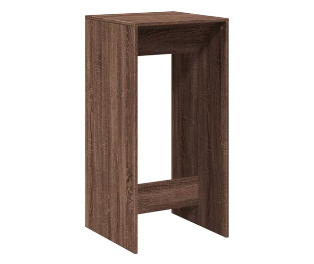 barna tölgy színű szerelt fa bárasztal 51 x 50 x 103,5 cm