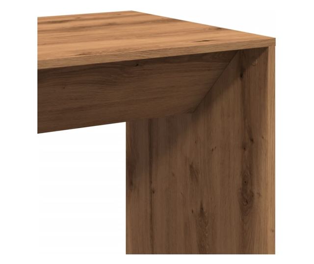 kézműves tölgy színű szerelt fa bárasztal 51 x 50 x 103,5 cm