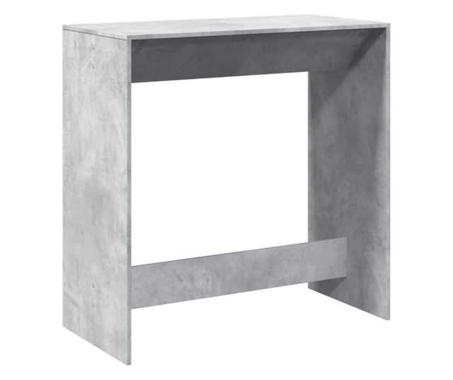 betonszürke szerelt fa bárasztal 102 x 50 x 103,5 cm