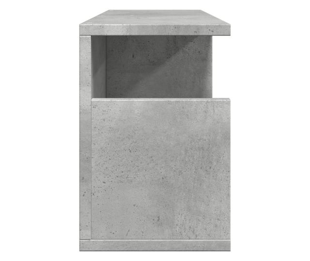 betonszürke szerelt fa faliszekrény 60 x 20 x 30 cm