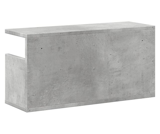 betonszürke szerelt fa faliszekrény 60 x 20 x 30 cm