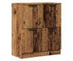 antik fa színű szerelt fa tálalószekrény 60 x 30 x 70 cm thumbnail 2