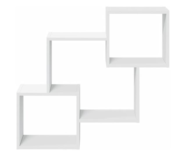 fehér szerelt fa faliszekrény 78 x 18 x 71 cm