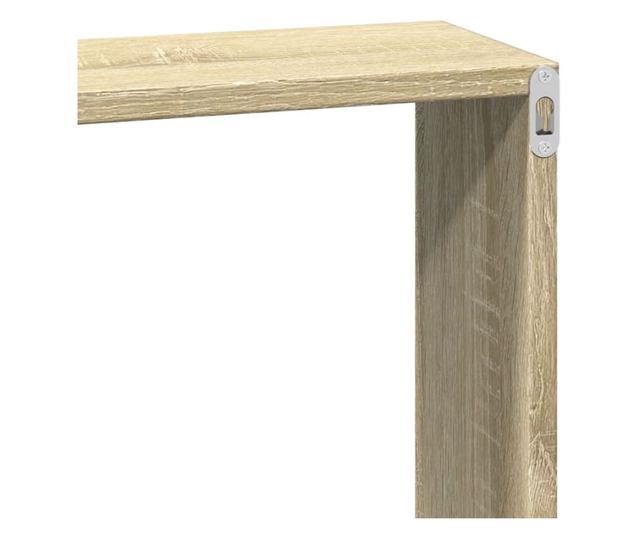 sonoma tölgy színű szerelt fa faliszekrény 60 x 16 x 30 cm