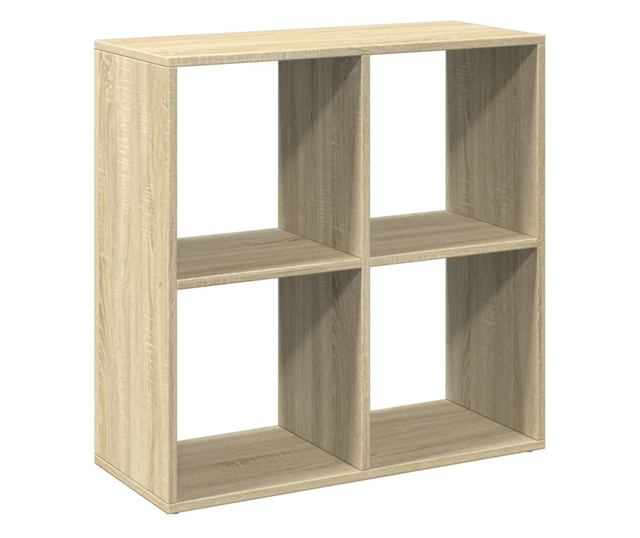 sonoma tölgy szerelt fa elválasztó könyvespolc 69,5x29x69,5 cm