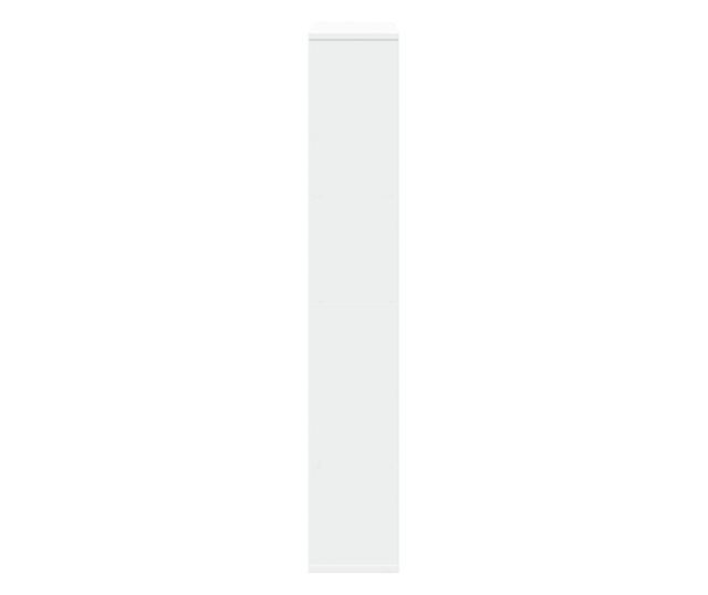 fehér szerelt fa könyvespolc 72 x 20 x 120 cm