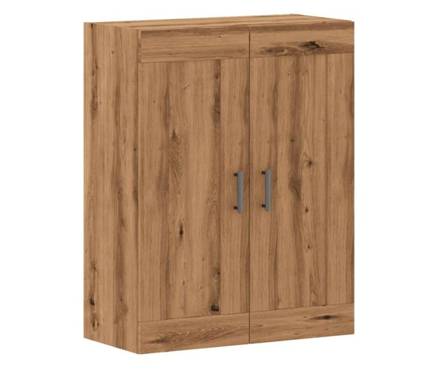 kézműves tölgy színű szerelt fa tálalószekrény 69,5x34x90 cm