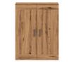 kézműves tölgy színű szerelt fa tálalószekrény 69,5x34x90 cm