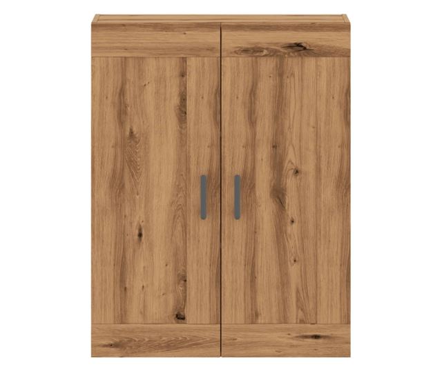 kézműves tölgy színű szerelt fa tálalószekrény 69,5x34x90 cm