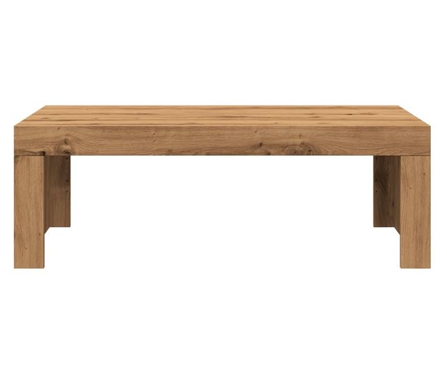 kézműves tölgy színű szerelt fa dohányzóasztal 102 x 50 x 35 cm