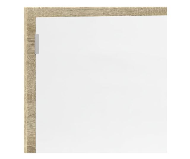 sonoma tölgy szerelt fa LED-es fürdőszobatükör 100x8,5x37 cm