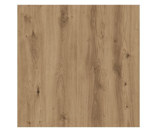 kézműves tölgy színű szerelt fa függőszekrény 80x31x60 cm