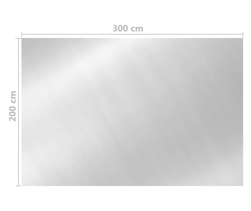 ezüst polietilén medencetakaró 300 x 200 cm - 5