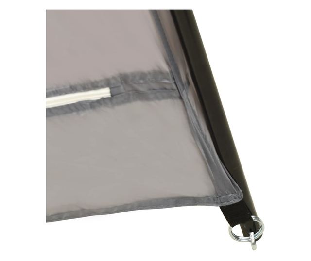 szürke szövet medencesátor 660 x 580 x 250 cm