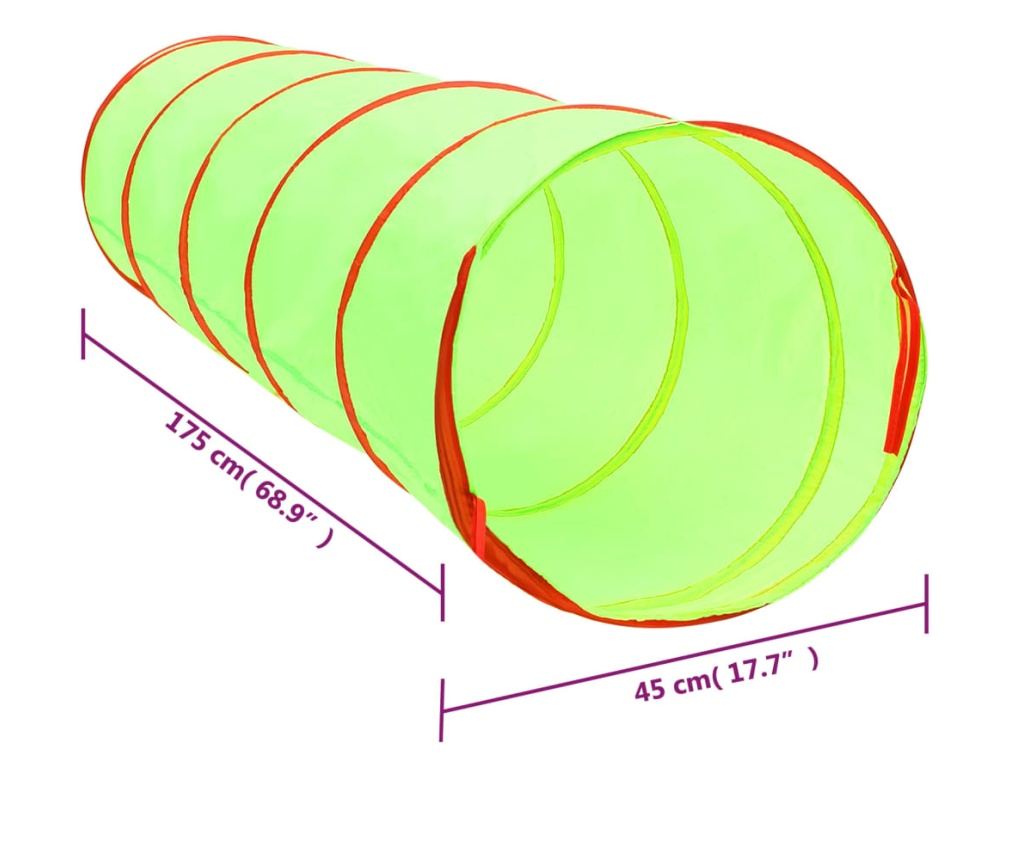 zöld poliészter gyerek-játszóalagút 175 cm - 9