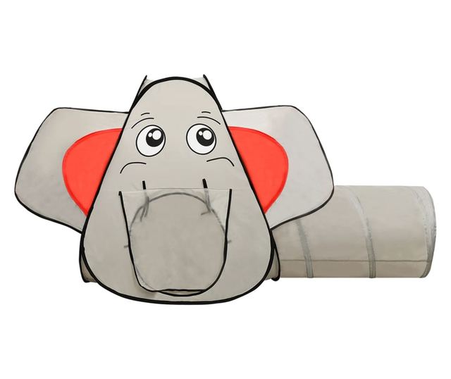 szürke elefántos gyerekjátszósátor 174 x 86 x 101 cm