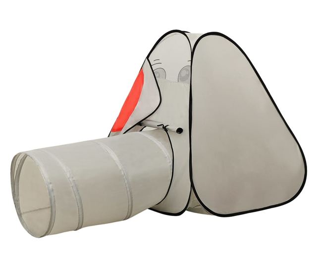 szürke elefántos gyerekjátszósátor 174 x 86 x 101 cm