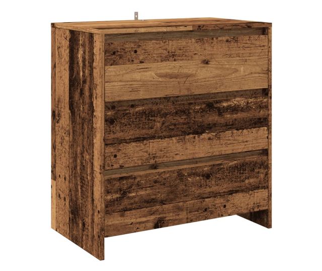 antik fa színű szerelt fa tálalószekrény 70x41x75 cm